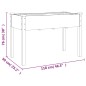 vidaXL Pflanzkübel mit Einsatz Grau 118x59x76 cm Massivholz Tanne vidaXL Pflanzkübel mit Einsatz Grau 118x59x76 cm Massivholz Tanne