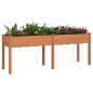 vidaXL Pflanzkübel mit Einsatz Braun 203x53x76 cm Massivholz Tanne vidaXL Pflanzkübel mit Einsatz Braun 203x53x76 cm Massivholz Tanne