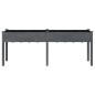 vidaXL Pflanzkübel mit Einsatz Grau 203x53x76 cm Massivholz Tanne vidaXL Pflanzkübel mit Einsatz Grau 203x53x76 cm Massivholz Tanne