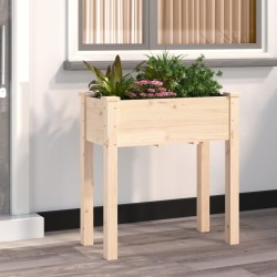 vidaXL Pflanzkübel mit Einsatz 71x37x76 cm Massivholz Tanne