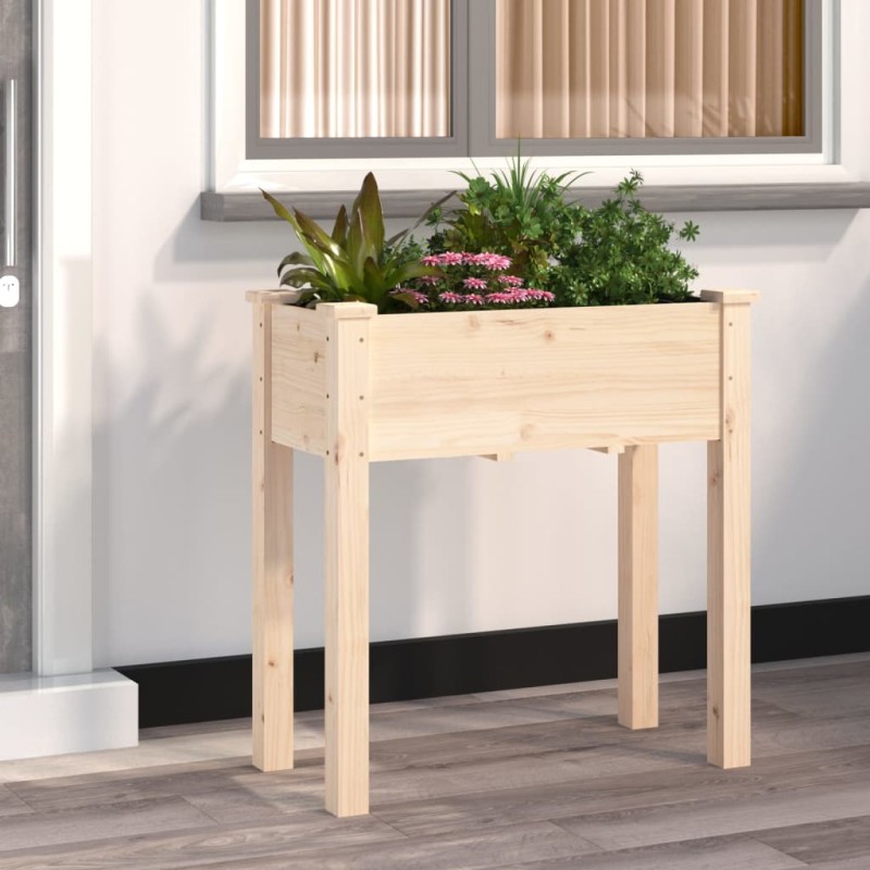 vidaXL Pflanzkübel mit Einsatz 71x37x76 cm Massivholz Tanne vidaXL Pflanzkübel mit Einsatz 71x37x76 cm Massivholz Tanne
