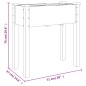vidaXL Pflanzkübel mit Einsatz 71x37x76 cm Massivholz Tanne vidaXL Pflanzkübel mit Einsatz 71x37x76 cm Massivholz Tanne