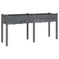 vidaXL Pflanzkübel mit Einsatz Grau 161x45x76 cm Massivholz Tanne vidaXL Pflanzkübel mit Einsatz Grau 161x45x76 cm Massivholz Tanne