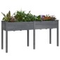 vidaXL Pflanzkübel mit Einsatz Grau 161x45x76 cm Massivholz Tanne vidaXL Pflanzkübel mit Einsatz Grau 161x45x76 cm Massivholz Tanne
