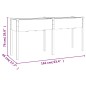 vidaXL Pflanzkübel mit Einsatz Grau 161x45x76 cm Massivholz Tanne vidaXL Pflanzkübel mit Einsatz Grau 161x45x76 cm Massivholz Tanne