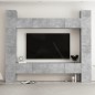vidaXL 8-tlg. TV-Schrank-Set Betongrau Holzwerkstoff vidaXL 8-tlg. TV-Schrank-Set Betongrau Holzwerkstoff