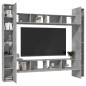 vidaXL 8-tlg. TV-Schrank-Set Betongrau Holzwerkstoff vidaXL 8-tlg. TV-Schrank-Set Betongrau Holzwerkstoff