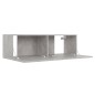 vidaXL 3-tlg. TV-Schrank-Set Betongrau Holzwerkstoff vidaXL 3-tlg. TV-Schrank-Set Betongrau Holzwerkstoff