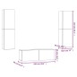vidaXL 3-tlg. TV-Schrank-Set Betongrau Holzwerkstoff vidaXL 3-tlg. TV-Schrank-Set Betongrau Holzwerkstoff