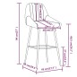 vidaXL Barhocker 2 Stk. Hellbraun Kunstleder vidaXL Barhocker 2 Stk. Hellbraun Kunstleder