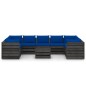 vidaXL 10-tlg. Garten-Lounge-Set mit Kissen Grau Imprägniertes Holz vidaXL 10-tlg. Garten-Lounge-Set mit Kissen Grau Imprägniertes Holz