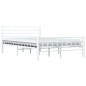vidaXL Bettgestell Weiß Metall 140×200 cm vidaXL Bettgestell Weiß Metall 140×200 cm