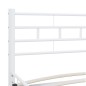 vidaXL Bettgestell Weiß Metall 140×200 cm vidaXL Bettgestell Weiß Metall 140×200 cm