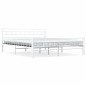 vidaXL Bettgestell Weiß Metall 160×200 cm vidaXL Bettgestell Weiß Metall 160×200 cm