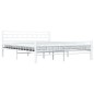 vidaXL Bettgestell Weiß Metall 160×200 cm vidaXL Bettgestell Weiß Metall 160×200 cm