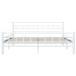 vidaXL Bettgestell Weiß Metall 160×200 cm vidaXL Bettgestell Weiß Metall 160×200 cm