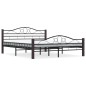 vidaXL Bettgestell Schwarz Metall 160×200 cm vidaXL Bettgestell Schwarz Metall 160×200 cm