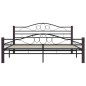 vidaXL Bettgestell Schwarz Metall 160×200 cm vidaXL Bettgestell Schwarz Metall 160×200 cm