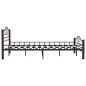 vidaXL Bettgestell Schwarz Metall 160×200 cm vidaXL Bettgestell Schwarz Metall 160×200 cm