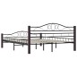 vidaXL Bettgestell Schwarz Metall 160×200 cm vidaXL Bettgestell Schwarz Metall 160×200 cm