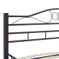 vidaXL Bettgestell Schwarz Metall 160×200 cm vidaXL Bettgestell Schwarz Metall 160×200 cm