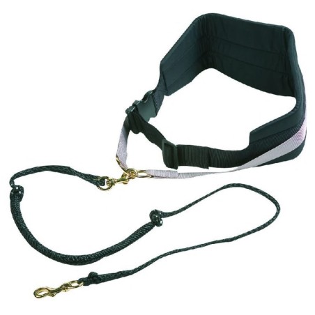 FLAMINGO Joggingleine Elastisch Canicross Schwarz 