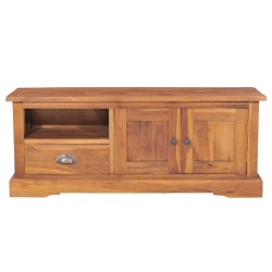 vidaXL TV-Schrank 100x30x40 cm Massivholz Teak