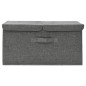 vidaXL Aufbewahrungsbox Stoff 50x30x25 cm Anthrazit vidaXL Aufbewahrungsbox Stoff 50x30x25 cm Anthrazit