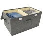 vidaXL Aufbewahrungsbox Stoff 50x30x25 cm Anthrazit vidaXL Aufbewahrungsbox Stoff 50x30x25 cm Anthrazit
