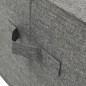 vidaXL Aufbewahrungsbox Stoff 50x30x25 cm Anthrazit vidaXL Aufbewahrungsbox Stoff 50x30x25 cm Anthrazit