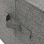 vidaXL Aufbewahrungsboxen 2 Stk. Stoff 50x30x25 cm Anthrazit vidaXL Aufbewahrungsboxen 2 Stk. Stoff 50x30x25 cm Anthrazit