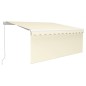 vidaXL Gelenkarmmarkise mit Rollo 3x2,5 m Creme vidaXL Gelenkarmmarkise mit Rollo 3x2,5 m Creme