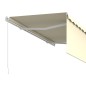 vidaXL Gelenkarmmarkise mit Rollo 3x2,5 m Creme vidaXL Gelenkarmmarkise mit Rollo 3x2,5 m Creme