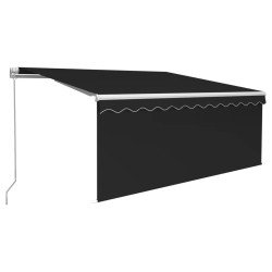 vidaXL Markise Manuell Einziehbar mit Rollo 3x2,5 m Anthrazit