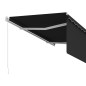 vidaXL Markise Manuell Einziehbar mit Rollo 3x2,5 m Anthrazit vidaXL Markise Manuell Einziehbar mit Rollo 3x2,5 m Anthrazit