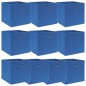 vidaXL Aufbewahrungsboxen 10 Stk. Blau 32x32x32 cm Stoff vidaXL Aufbewahrungsboxen 10 Stk. Blau 32x32x32 cm Stoff