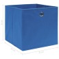 vidaXL Aufbewahrungsboxen 10 Stk. Blau 32x32x32 cm Stoff vidaXL Aufbewahrungsboxen 10 Stk. Blau 32x32x32 cm Stoff
