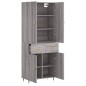 Highboard Grau Sonoma 69,5x34x180 cm Holzwerkstoff Highboard Grau Sonoma 69,5x34x180 cm Holzwerkstoff