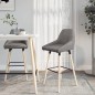 Barhocker 2 Stk. Hellgrau Stoff Barhocker 2 Stk. Hellgrau Stoff