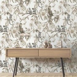 Noordwand Tapete Exotic Monkeys Beige