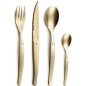 Lou Laguiole 16-tlg. Besteck-Set Jet Stonewash Champagnerfarben Lou Laguiole 16-tlg. Besteck-Set Jet Stonewash Champagnerfarben