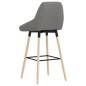 Barhocker 2 Stk. Hellgrau Stoff Barhocker 2 Stk. Hellgrau Stoff
