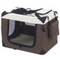 @Pet Hundetransportbox Braun 50x34x36 cm Nylon @Pet Hundetransportbox Braun 50x34x36 cm Nylon