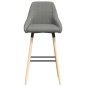 Barhocker Hellgrau Stoff Barhocker Hellgrau Stoff