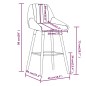Barhocker Hellgrau Stoff Barhocker Hellgrau Stoff