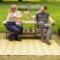 Esschert Design Outdoor-Teppich 182x122 cm Wabenmuster Esschert Design Outdoor-Teppich 182x122 cm Wabenmuster