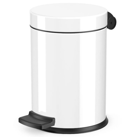 Hailo Tretmülleimer Solid S 4 L Weiß