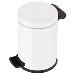 Hailo Tretmülleimer Solid S 4 L Weiß