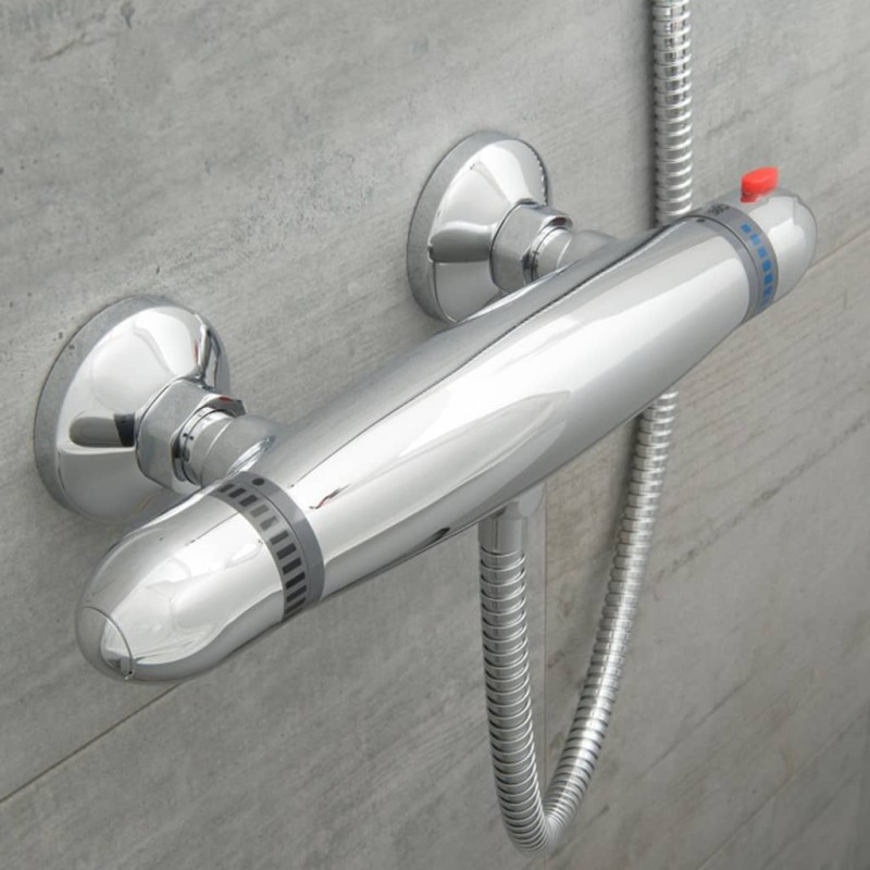 SCHÜTTE Thermostat-Duscharmatur SUPRA Verchromt SCHÜTTE Thermostat-Duscharmatur SUPRA Verchromt