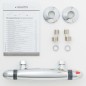 SCHÜTTE Thermostat-Duscharmatur SUPRA Verchromt SCHÜTTE Thermostat-Duscharmatur SUPRA Verchromt